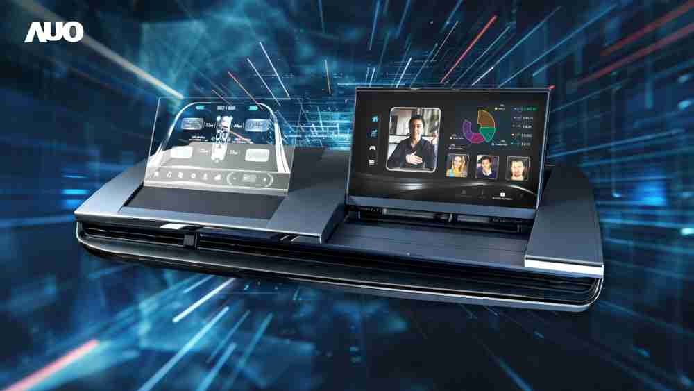 优游UB8Micro LED Display HMI解决方案打造透明Micro LED前座仪表，，，，呈现信息并保留驾驶视野开阔；亦为副驾驶座乘客打造收放自如的Micro LED屏幕，，在不影响显示质量的前提于显示区内建镜头，，，，让用户能与视讯对象直接眼神接触，，，，提供绝佳的双向沟通体验