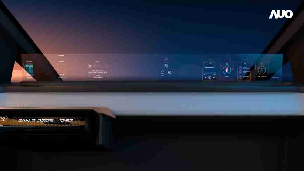 优游UB8无界透明显示接口(Horizon Image Glass)透过车运算方案整合仪表板、、中控台及副驾显示器，，，一体式全景呈现，，，，提供乘用者清晰的前方视野、、、行车必要信息与娱乐功能